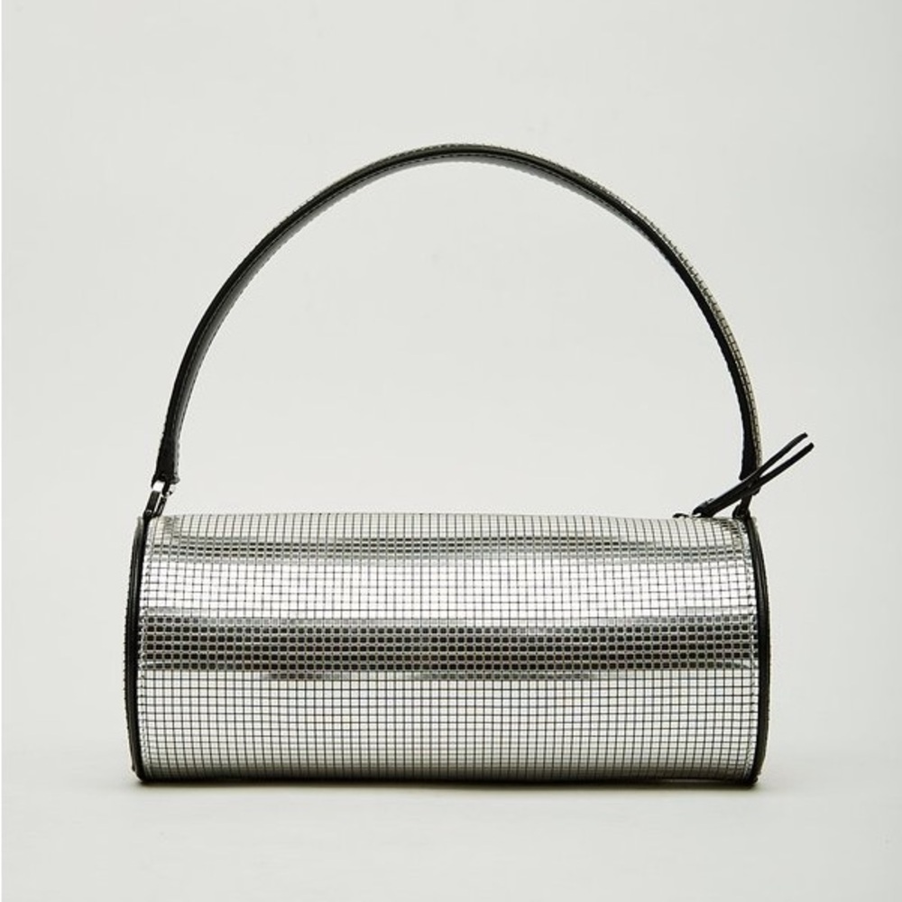 Les Petits Joueur - Emma Disco Handbag - Silver / Black